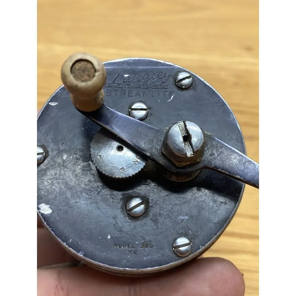 Vintage Langley Streamlite Model 310 KC Bait Casting Level Wind‎ Fishing Reel